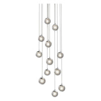 Champagne Bubbles 12-Light Round LED Pendant