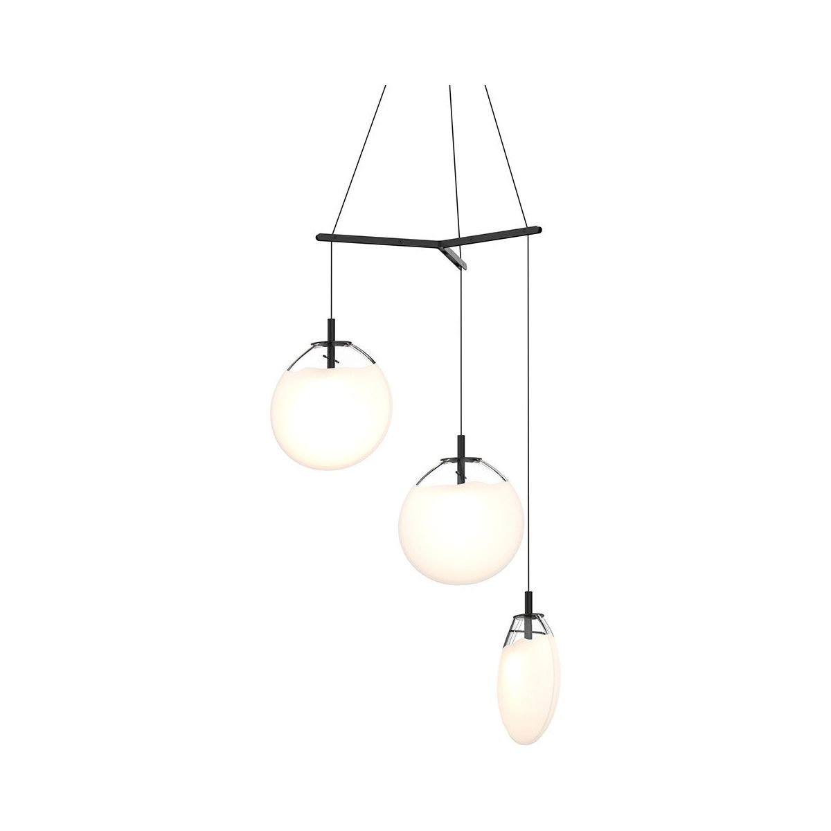 Cantina Medium 3-Light Tri-Spreader LED Pendant