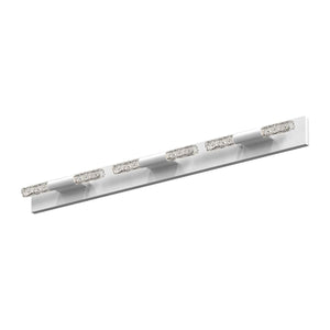 Crystal Rods 6-Light LED Bath Bar