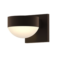 REALS Downlight LED Sconce with Plate Cap and Dome Lens