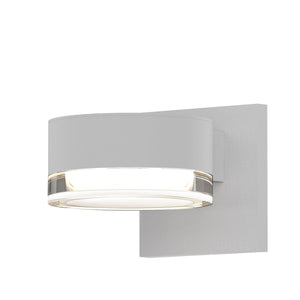 REALS Downlight LED Sconce with Plate Cap and Cylinder Lens