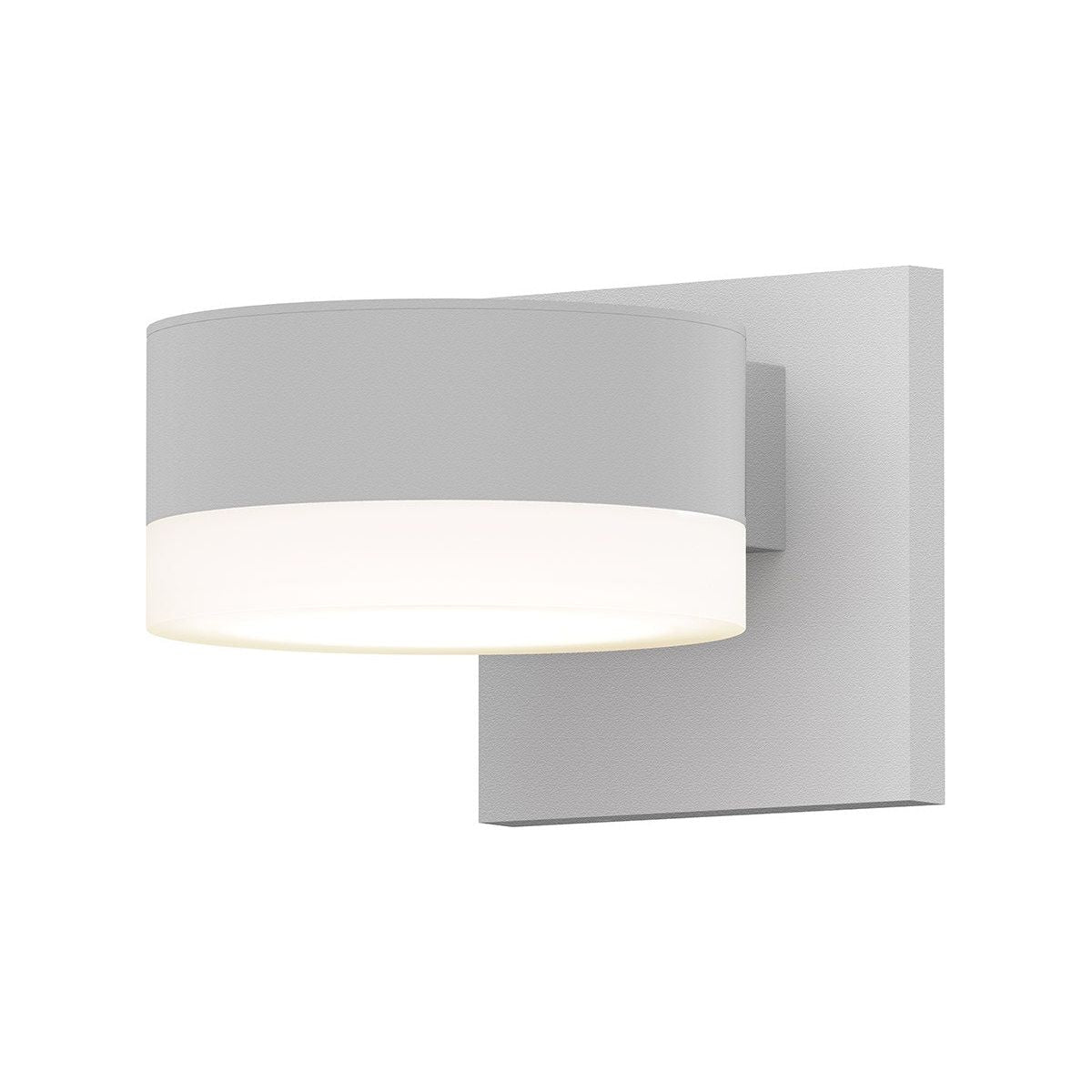 REALS Downlight LED Sconce with Plate Cap and Cylinder Lens