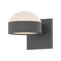 REALS Up/Down LED Sconce with Dome Top and Plate Bottom