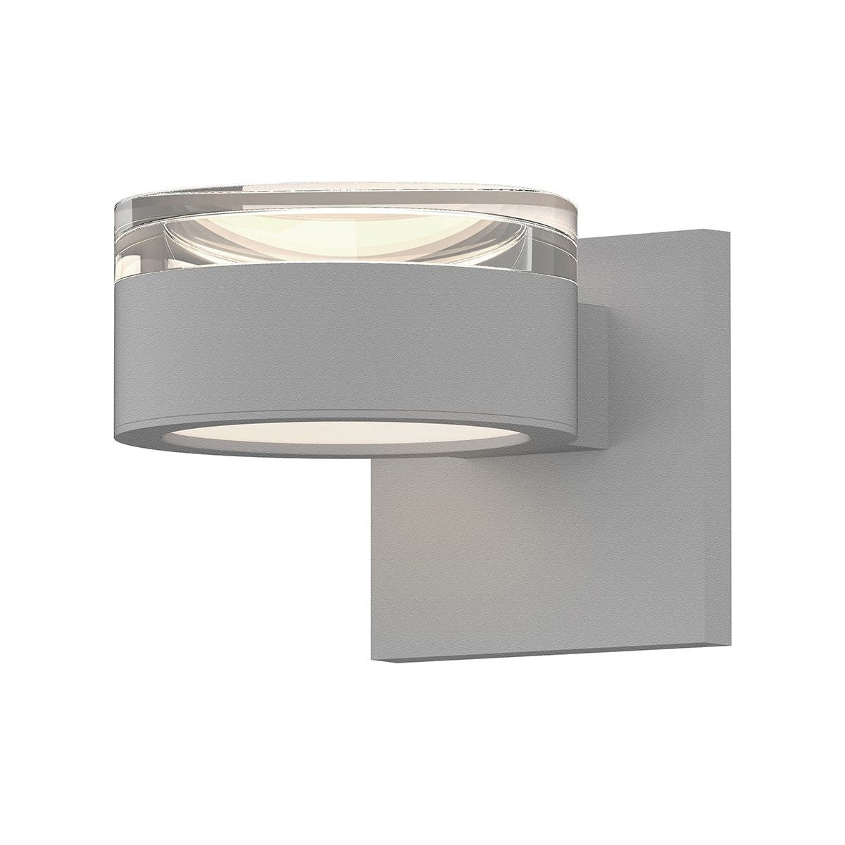 REALS Up/Down LED Sconce with Cylinder Top and Plate Bottom