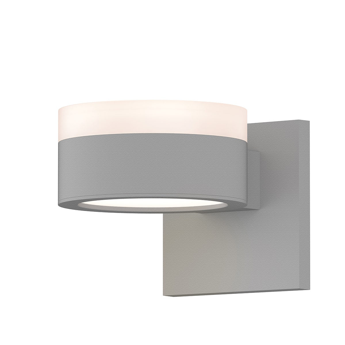 REALS Up/Down LED Sconce with Cylinder Top and Plate Bottom
