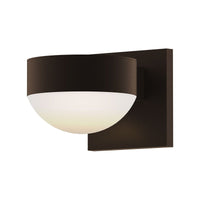 REALS Up/Down LED Sconce with Plate Top and Dome Bottom