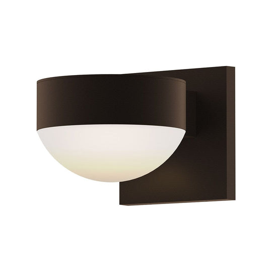 REALS Up/Down LED Sconce with Plate Top and Dome Bottom