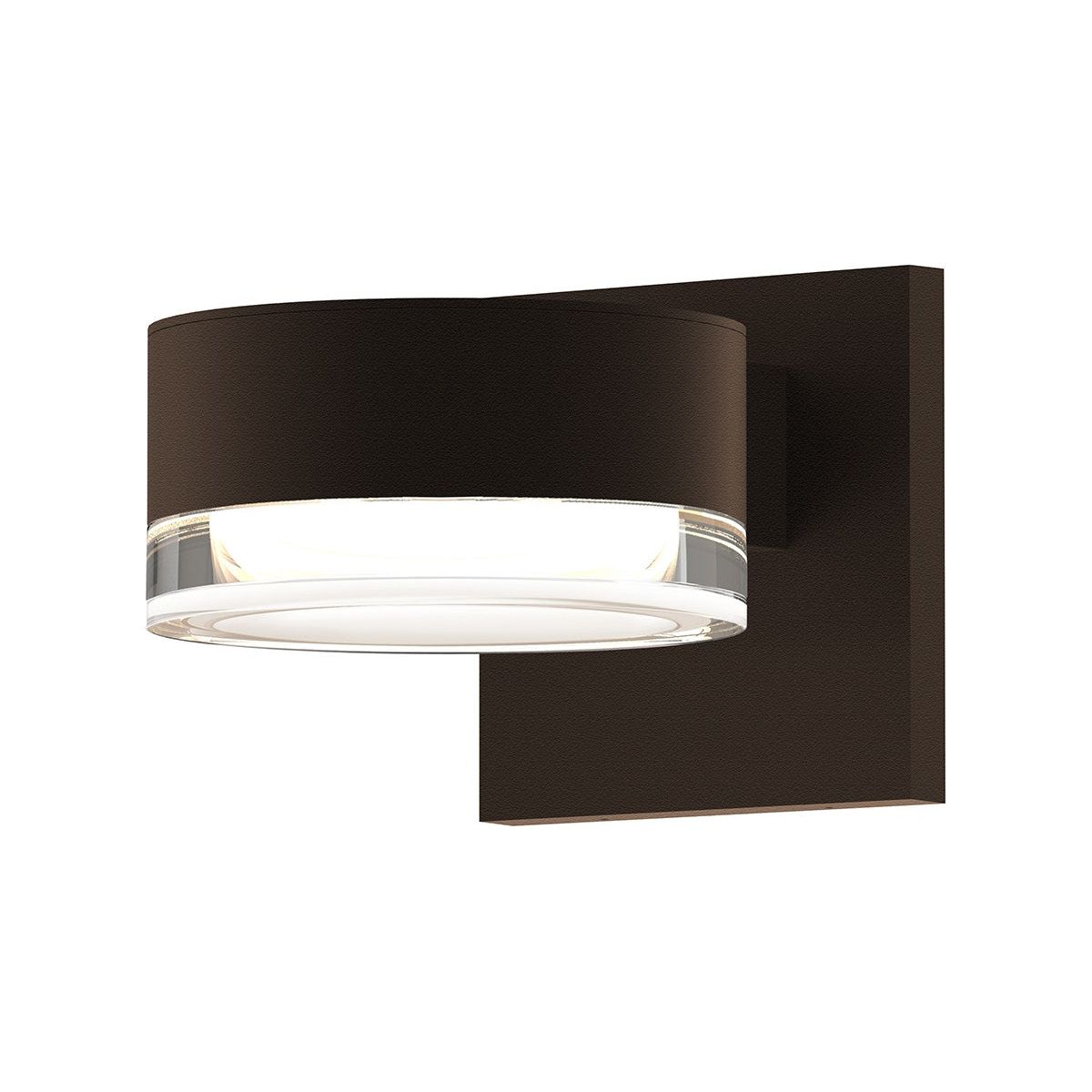 REALS Up/Down LED Sconce with Plate Top and Cylinder Bottom