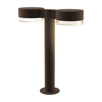 REALS 16" LED Double Bollard with Plate Cap and Cylinder Lens