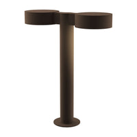 REALS 16" LED Double Bollard with Plate Cap and Plate Lens