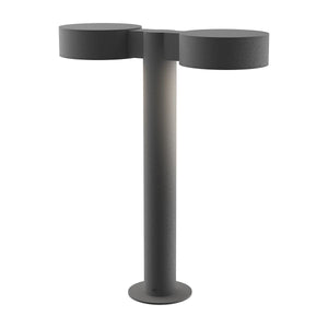 REALS 16" LED Double Bollard with Plate Cap and Plate Lens