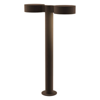 REALS 22" LED Double Bollard with Plate Cap and Plate Lens