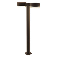 REALS 28" LED Double Bollard with Plate Cap and Cylinder Lens