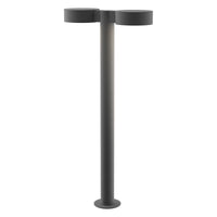 REALS 28" LED Double Bollard with Plate Cap and Plate Lens