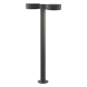 REALS 28" LED Double Bollard with Plate Cap and Plate Lens