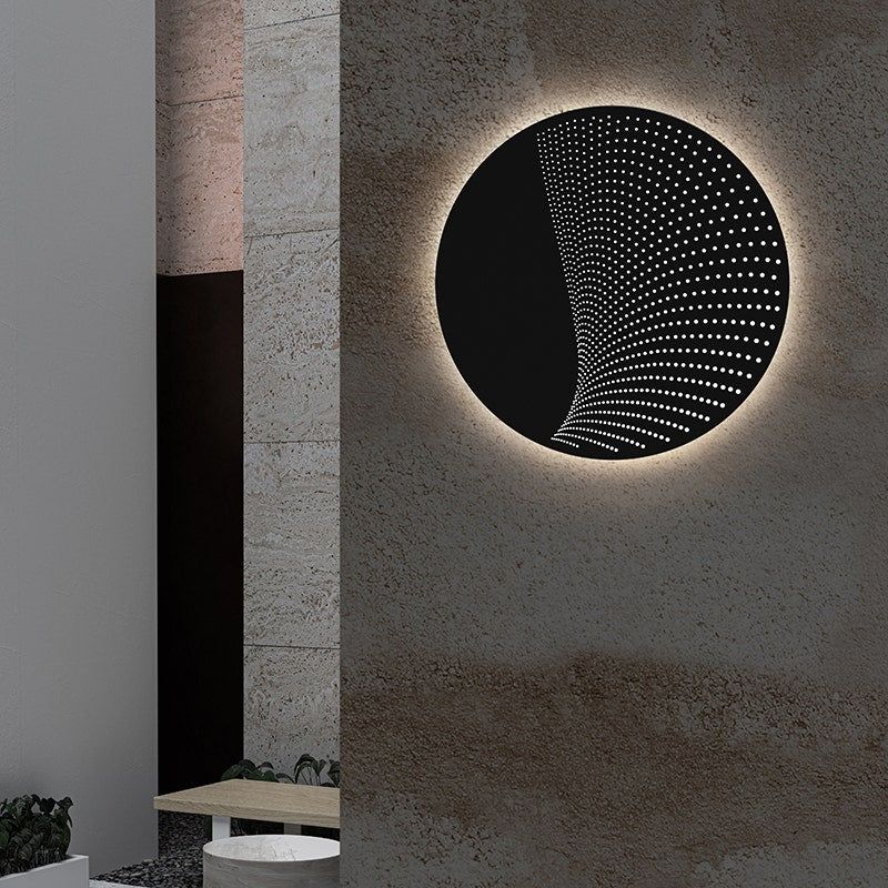 Dotwave Medium Round LED Sconce