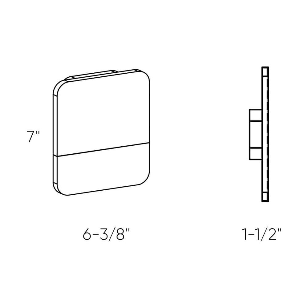 Alto Exterior LED Wall Mount with Address Numbers