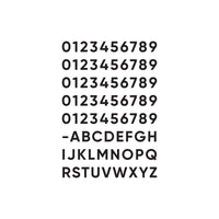Alto SQS06 Adhesive Character Set