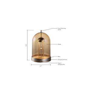 Amber 1-Light Table Lamp