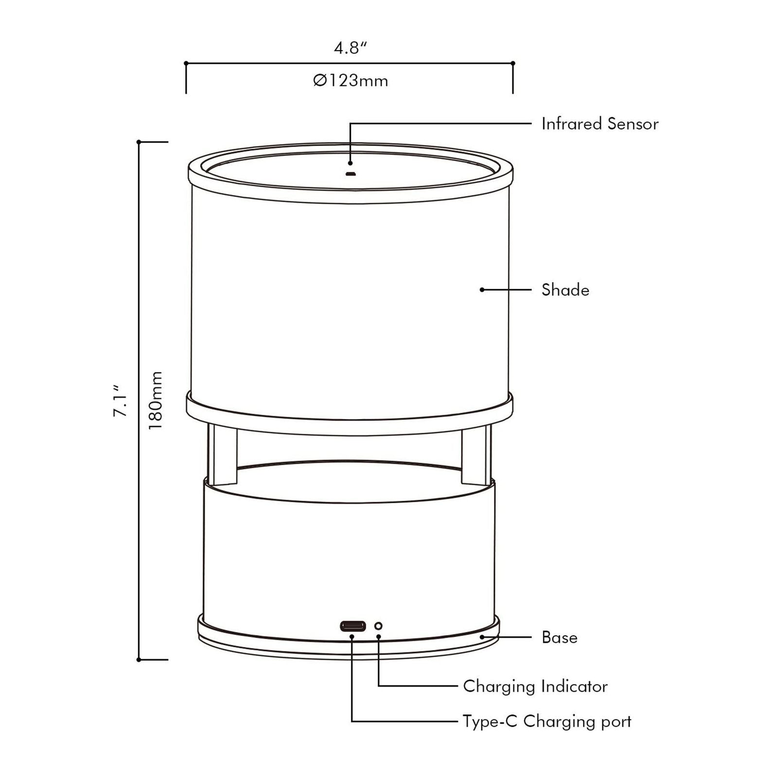 Cartello 1-Light Table Lamp