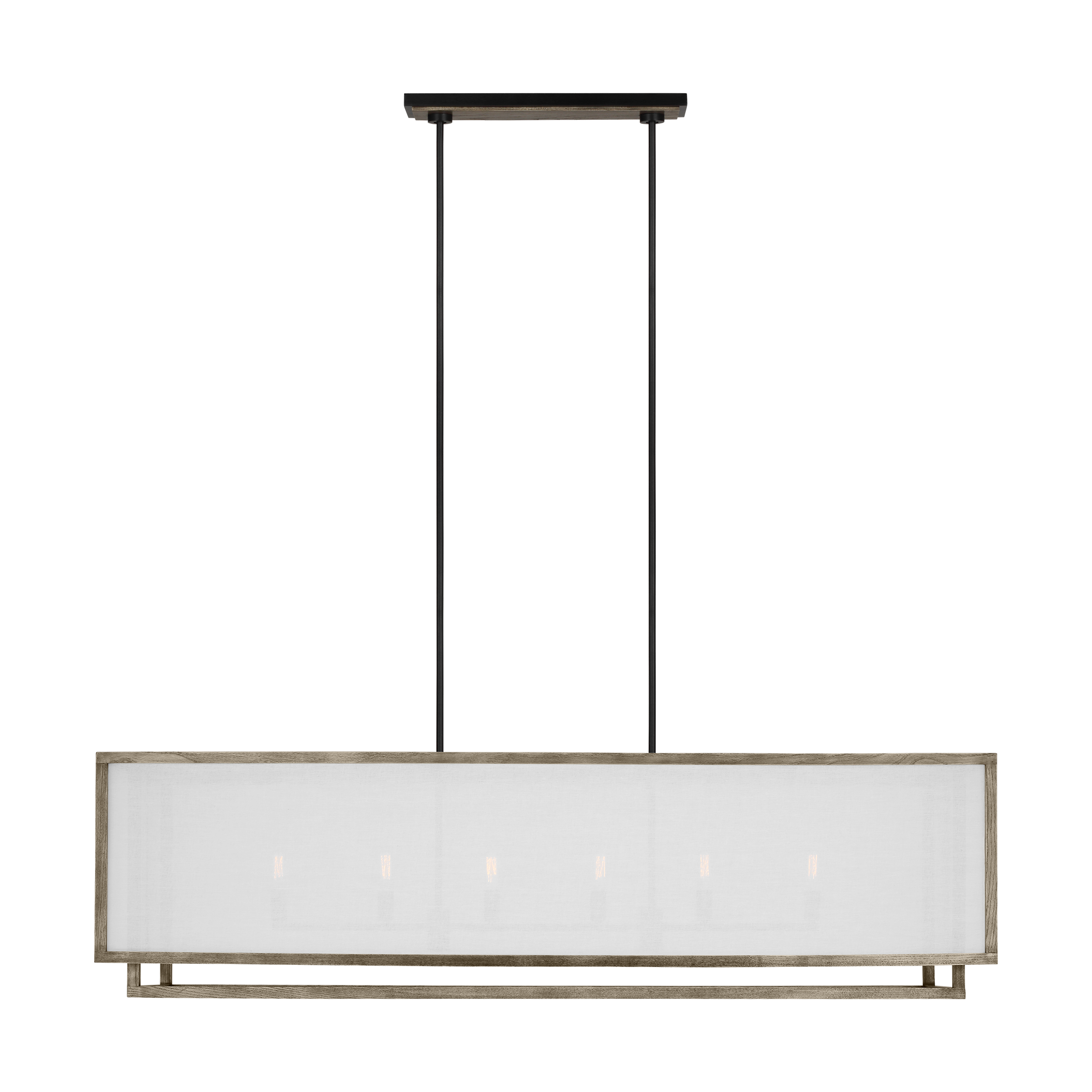 Brockway 6-Light Large Linear Chandelier