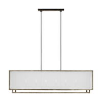 Brockway 6-Light Large Linear Chandelier