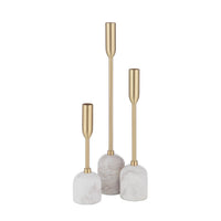 Marchesa Indoor Iron Tapered Candle Holder (Set of 3)