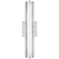 Cutler 18" Crackle Glass LED Sconce