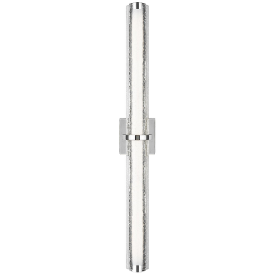 Cutler 36" Crackle Glass LED Vanity