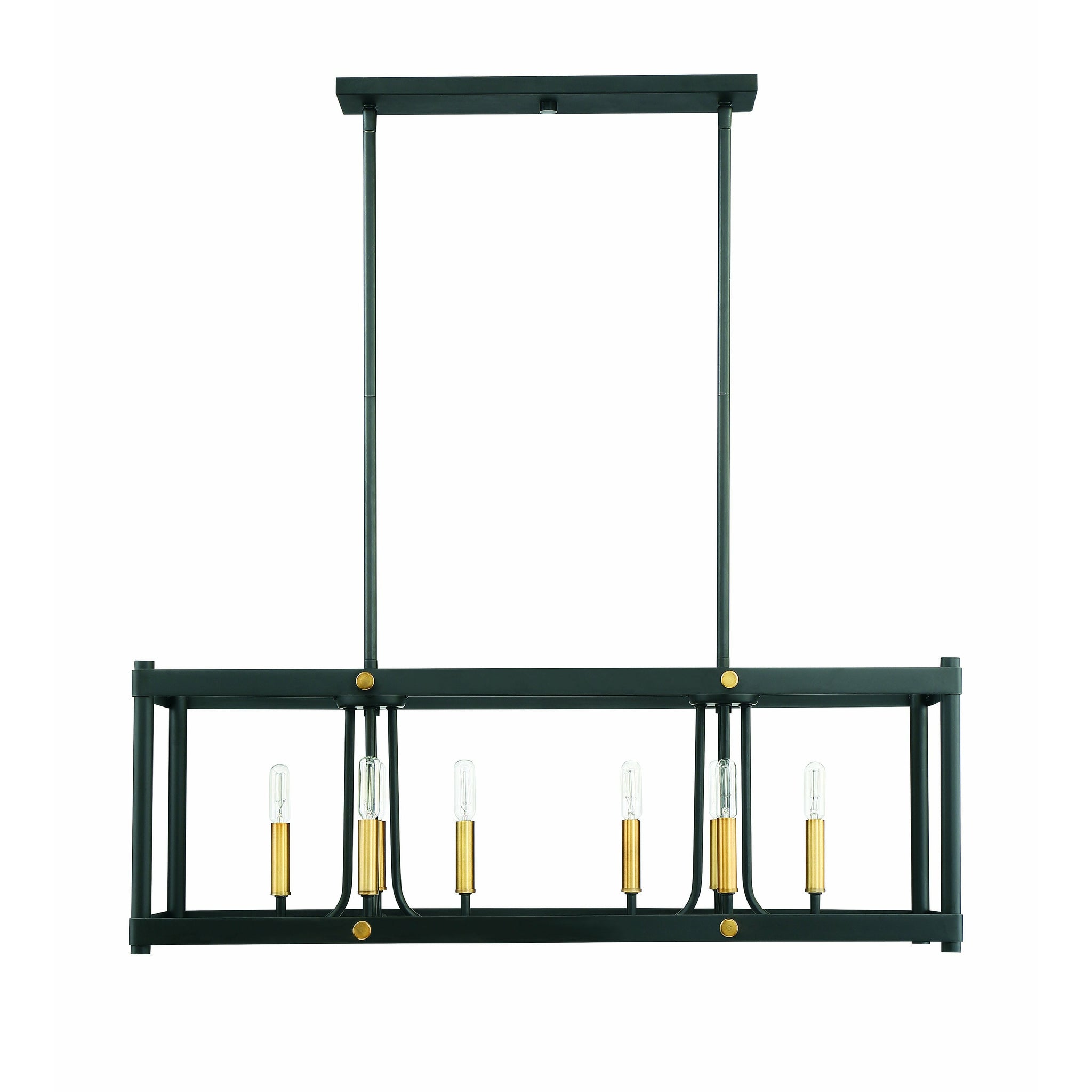 Fowler Linear Suspension Vintage Black with Warm Brass