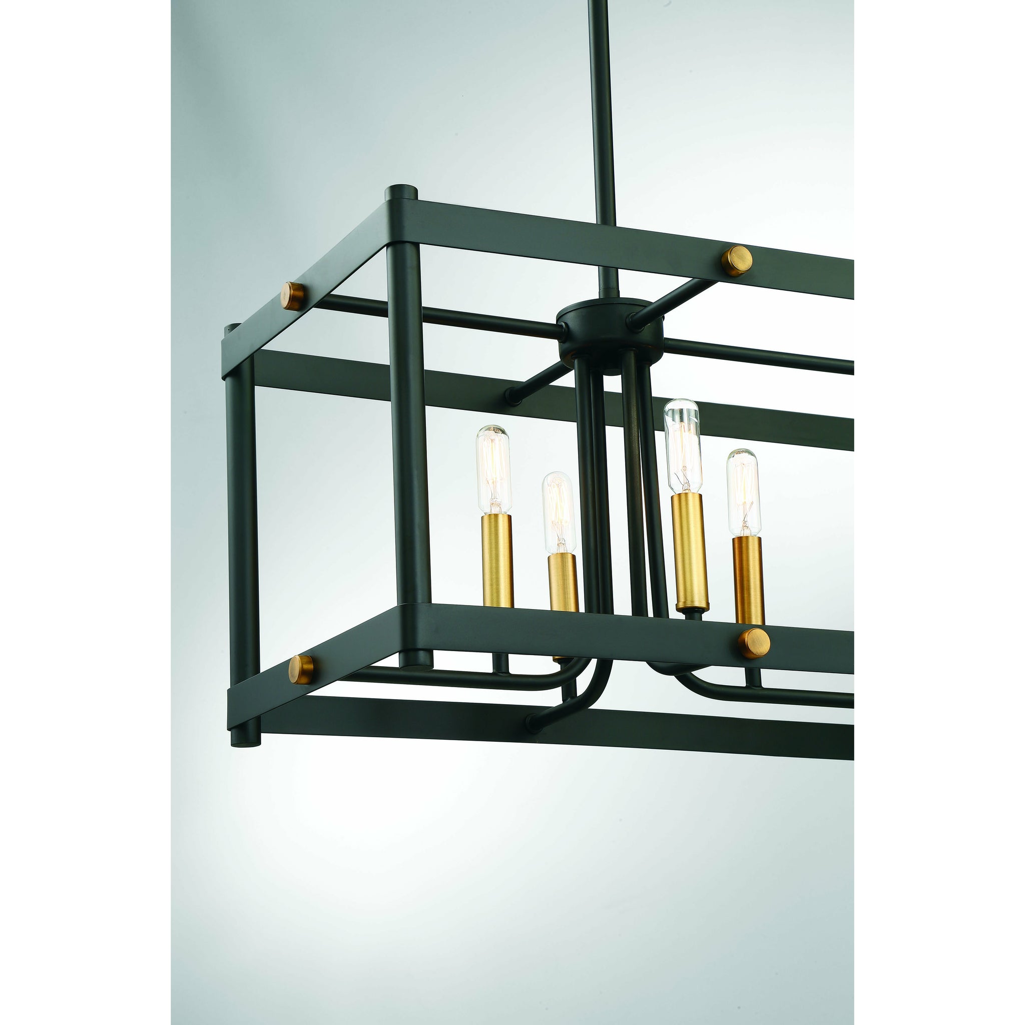 Fowler Linear Suspension Vintage Black with Warm Brass