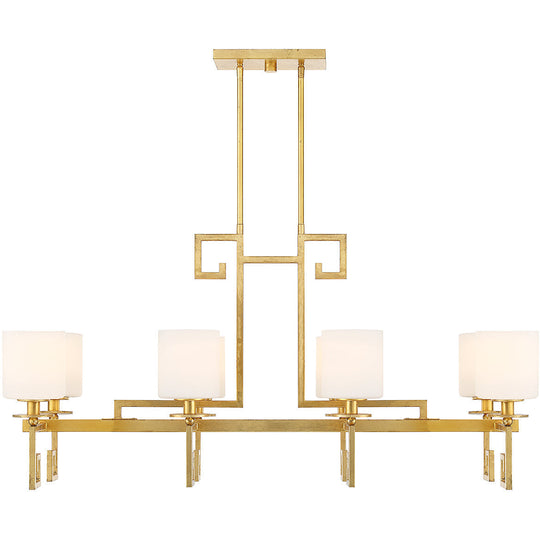 Quatrain 8-Light Linear Chandelier