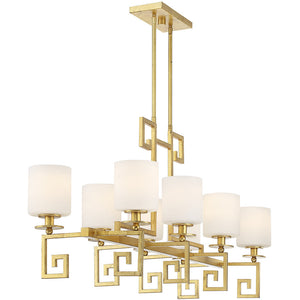 Quatrain 8-Light Linear Chandelier