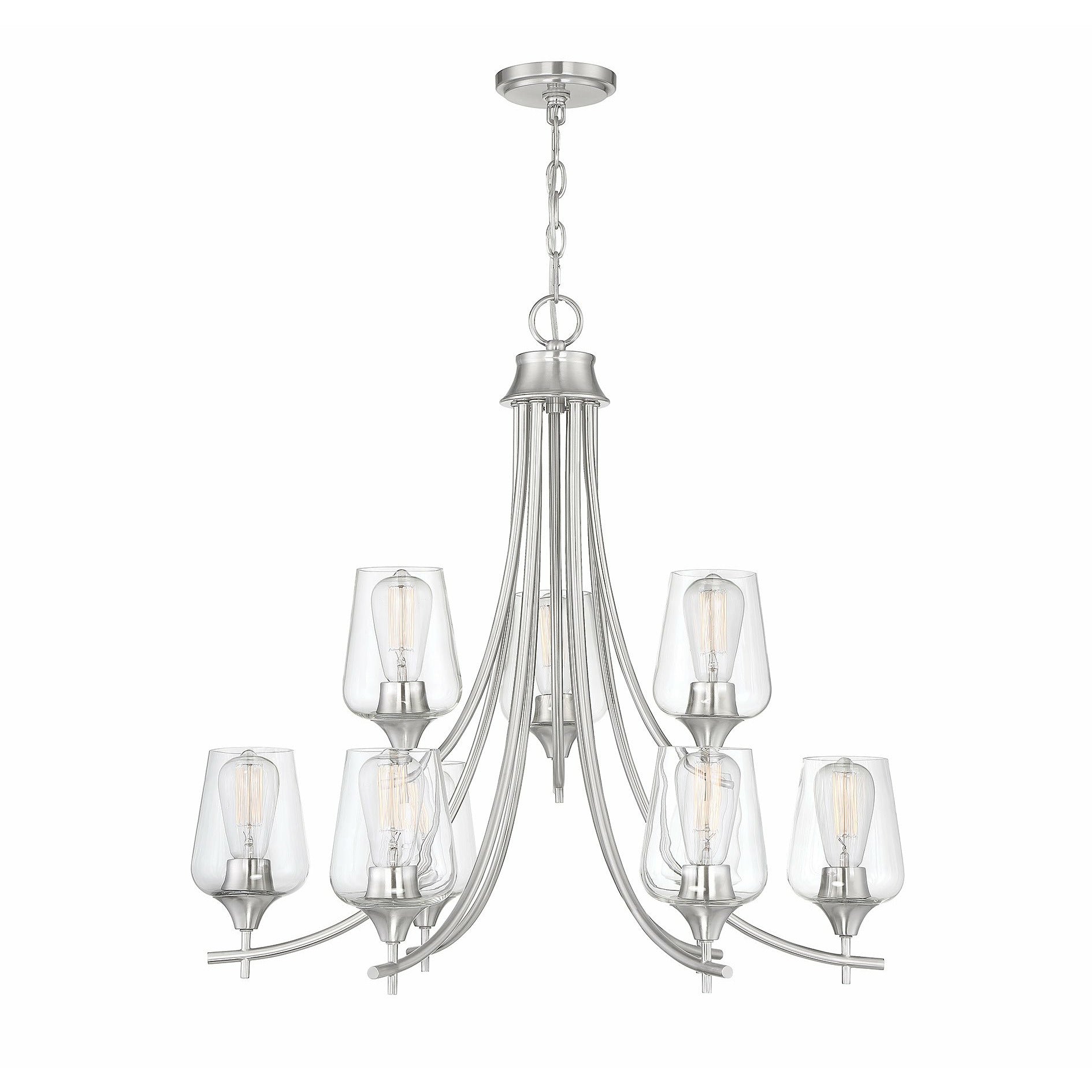 Octave Chandelier Satin Nickel