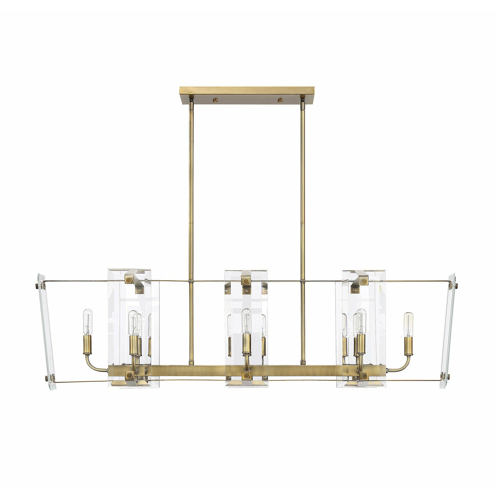 Everett Linear Suspension Warm Brass