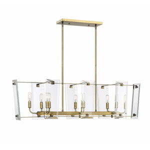 Everett Linear Suspension Warm Brass