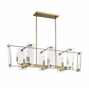 Everett Linear Suspension Warm Brass