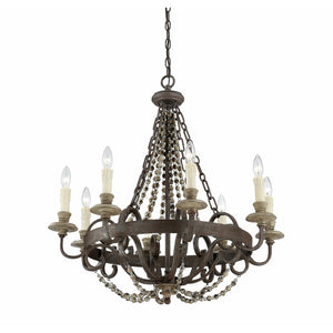 Mallory Chandelier Fossil Stone