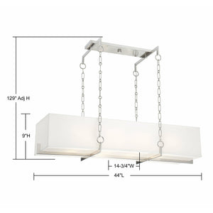 Abbott Linear Suspension Satin Nickel