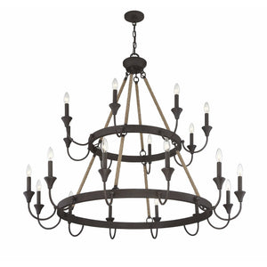 Sienna Chandelier Artisan Rust