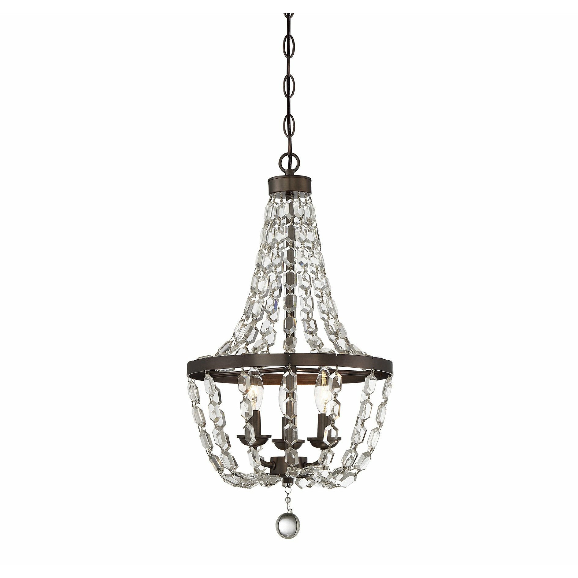 Mini Chandelier Oiled Burnished Bronze