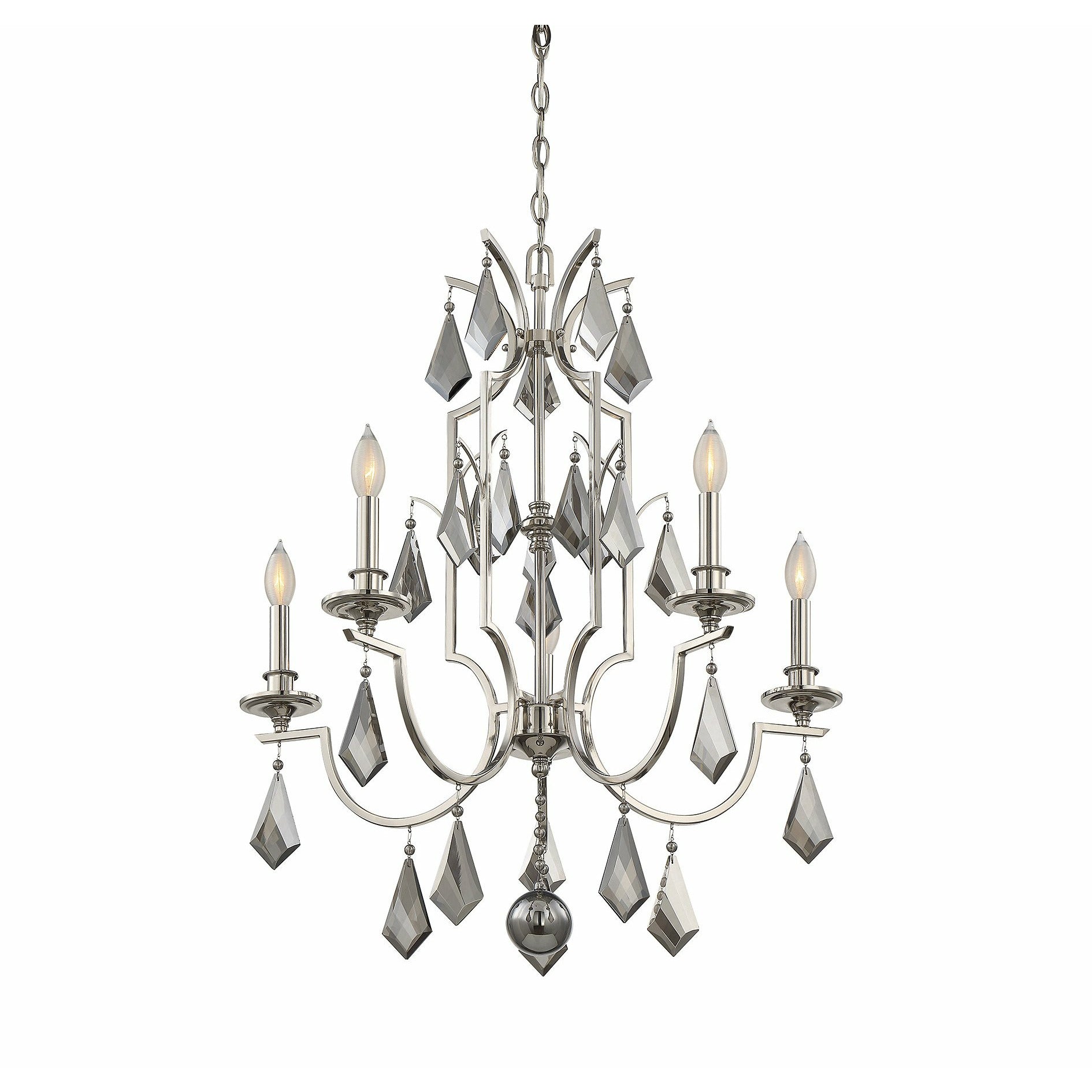 Ballard Chandelier Polished Nickel