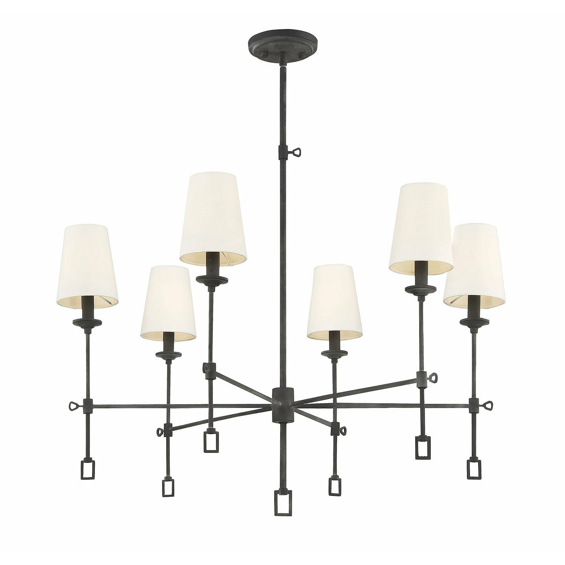 Lorainne Chandelier Oxidized Black