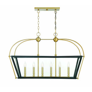 Dunbar Linear Suspension English Bronze & Warm Brass