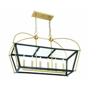 Dunbar Linear Suspension English Bronze & Warm Brass