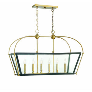 Dunbar Linear Suspension English Bronze & Warm Brass