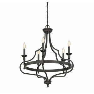 Shields Chandelier English Bronze