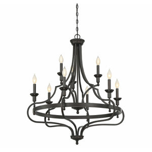 Shields Chandelier English Bronze