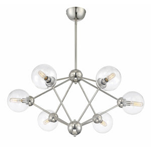 Bonn Chandelier Polished Nickel