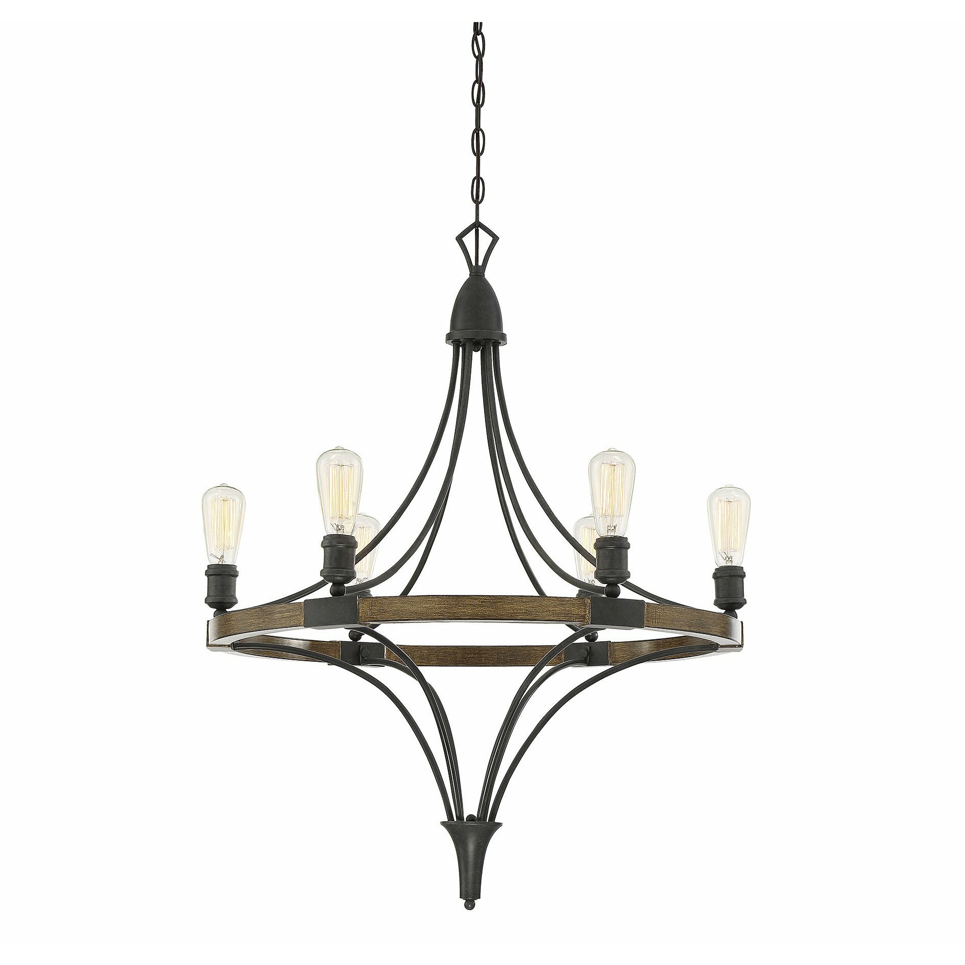 Turing Chandelier Whiskey Wood